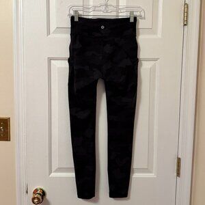 Lululemon Align High Rise Pants w/ Pockets Camo Deep Coal Size 4